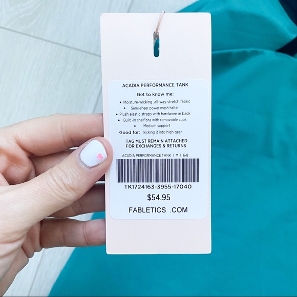 NWT Fabletics Workout Halter/Racerback Tank - Picture 7 of 7